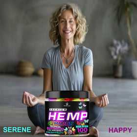 Gummies au Chanvre Healthergize présentation en gros plan
