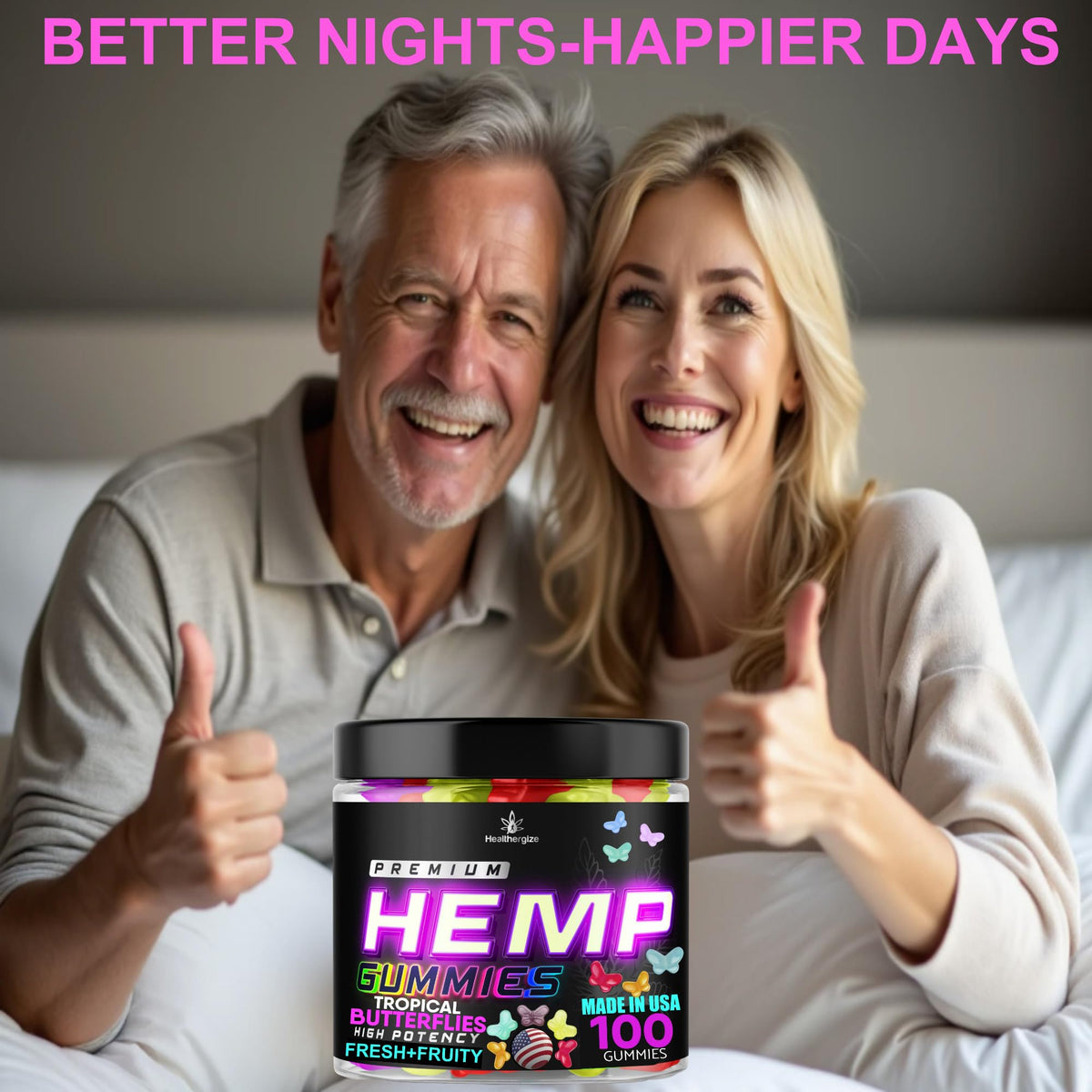 Gummies au Chanvre Healthergize saveur fraise