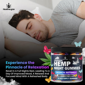 Gummies au chanvre Healthergize vue de face