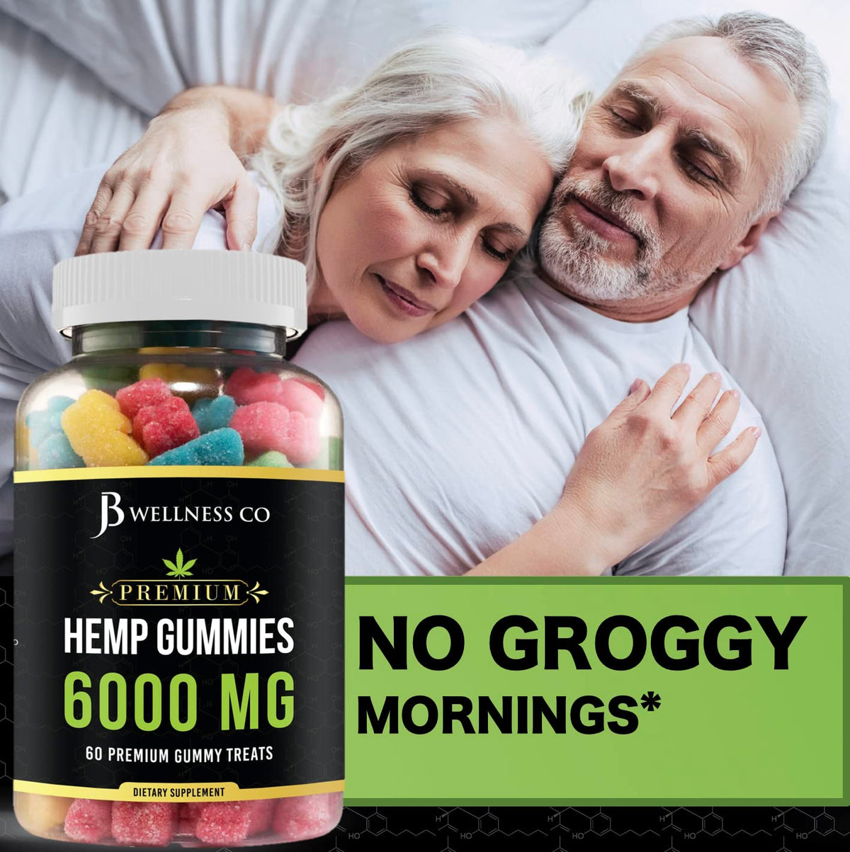Gummies au chanvre JB Wellness Co en main