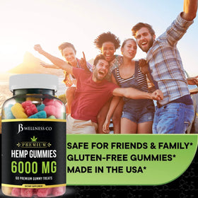 Gummies au chanvre JB Wellness Co paquet arrière