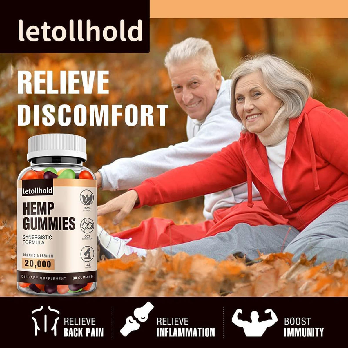 Gummies au Chanvre Letollhold côté vue