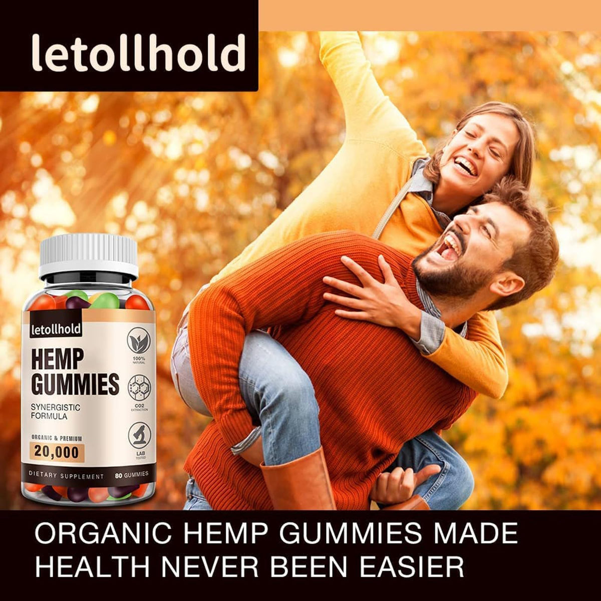 Gummies au Chanvre Letollhold en gros plan