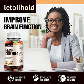 Gummies au Chanvre Letollhold sur une table