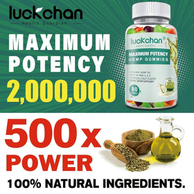 Gummies au chanvre LUCKCHAN 2000mg avec emballage