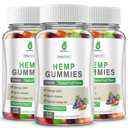 Gummies au chanvre MaxHemp pack de 3 paquets de 630g