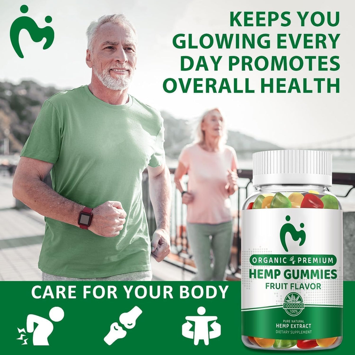 Gummies au Chanvre MOSRAY sur une table en bois