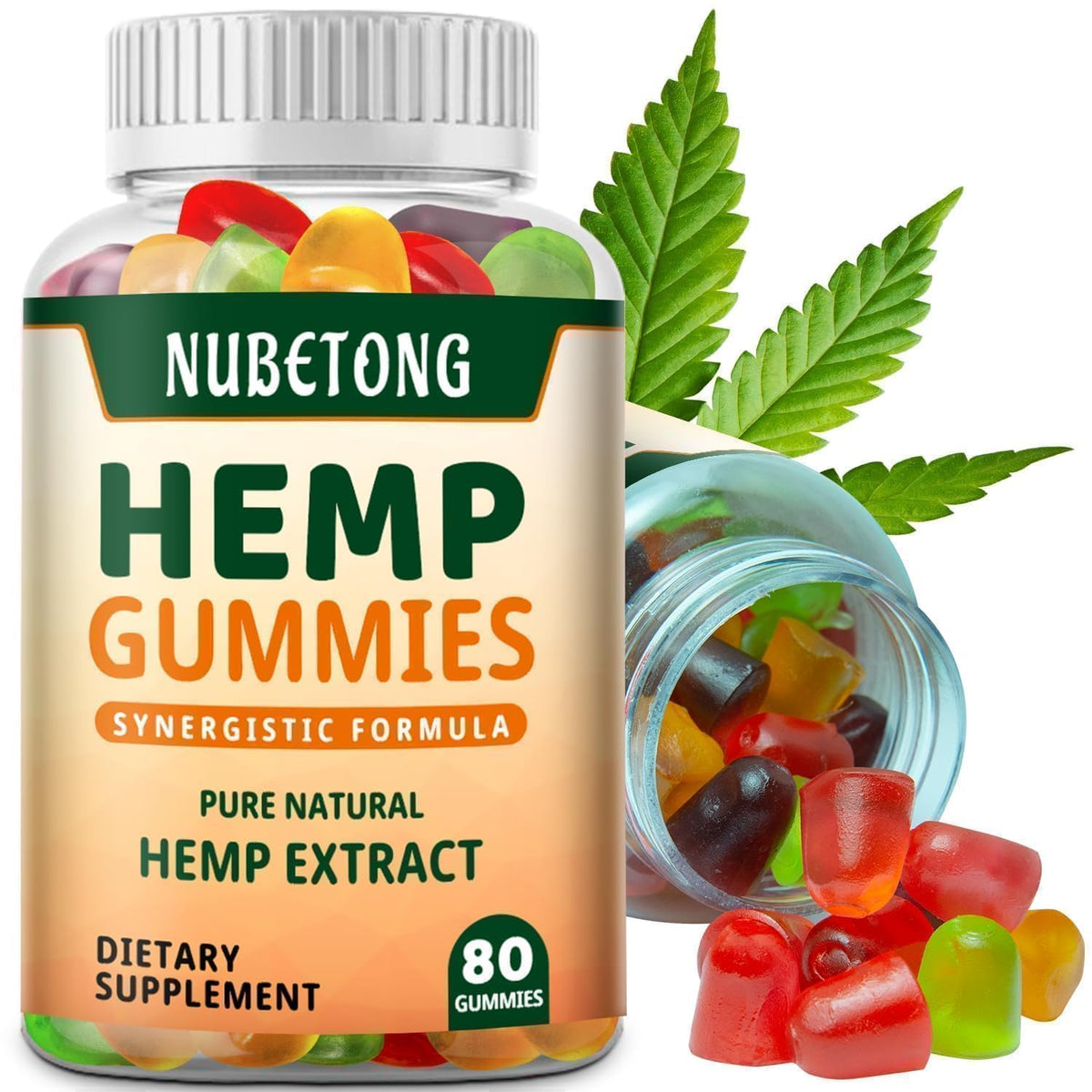 Gummies au chanvre Nubetong en pot de 191g vue de face