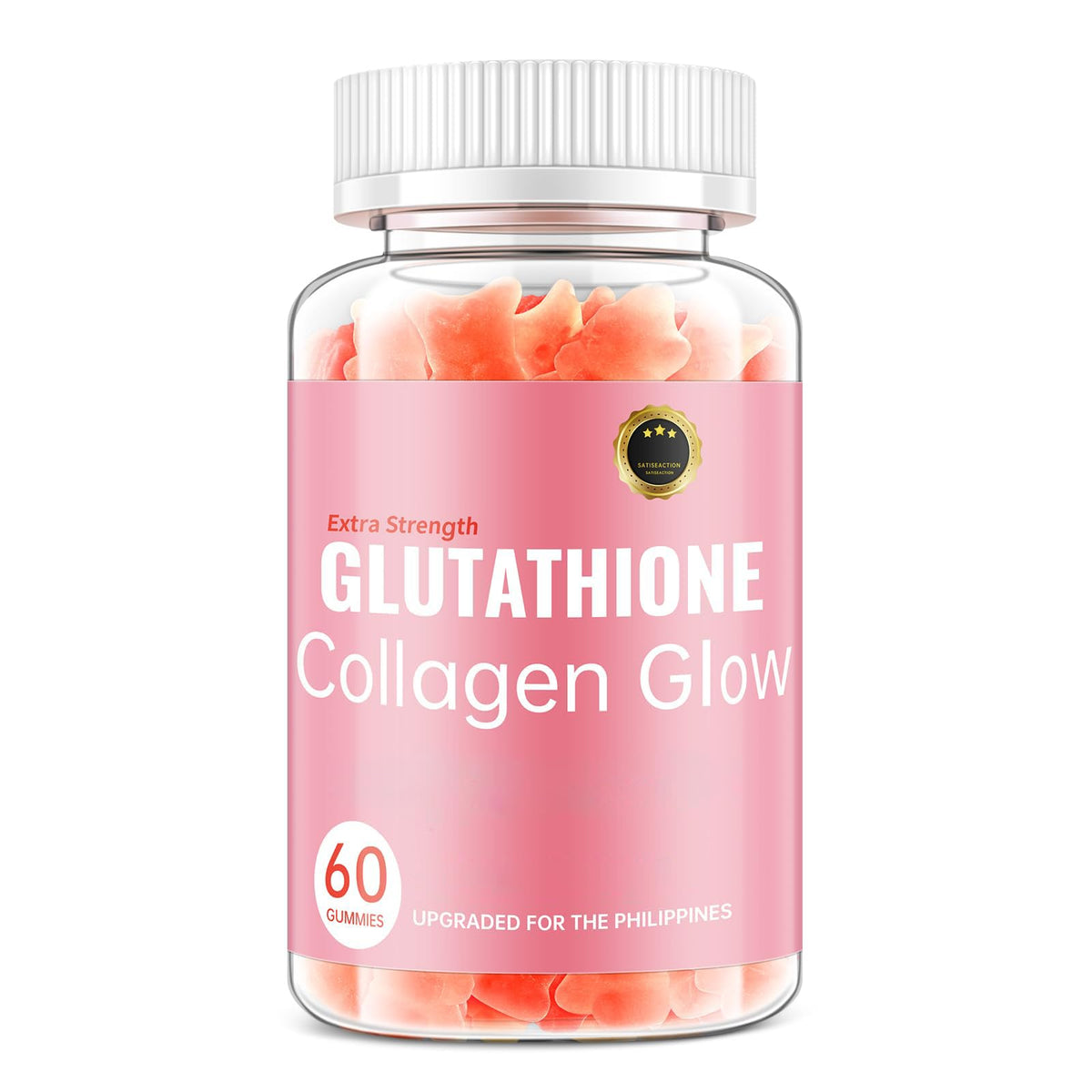 Gummies au collagène en gros plan avec texture