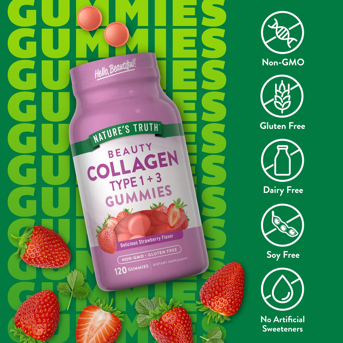 Gummies au collagène Nature's Truth prêtes à être dégustées