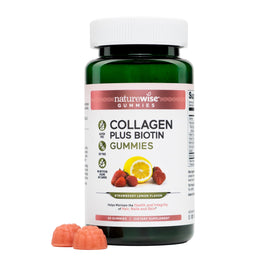 Gummies au collagène NatureWise au goût fraise citron, avant