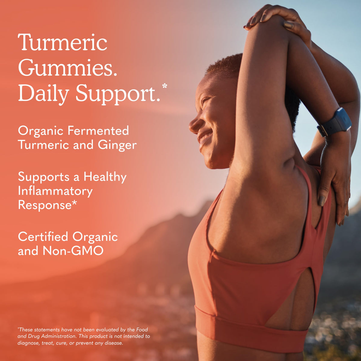 Gummies au curcuma Garden of Life sur une table