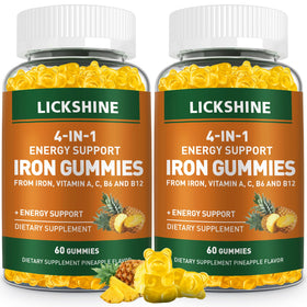 Gummies au fer vegan lickshine en boîte de 120 unités