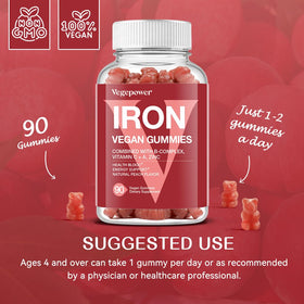 Gummies au fer VEGEPOWER - texture