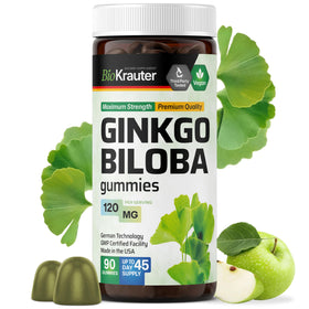 Gummies au Ginkgo Biloba BIO KRAUTER en emballage, vue avant