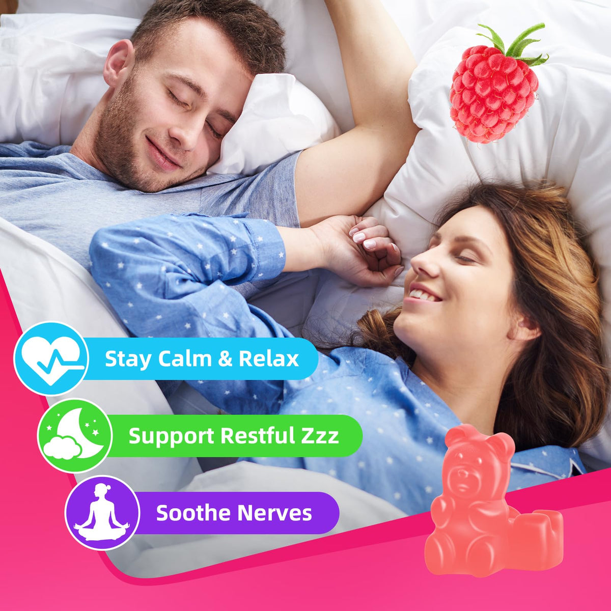 Gummies au goût de framboise BVIVLOO