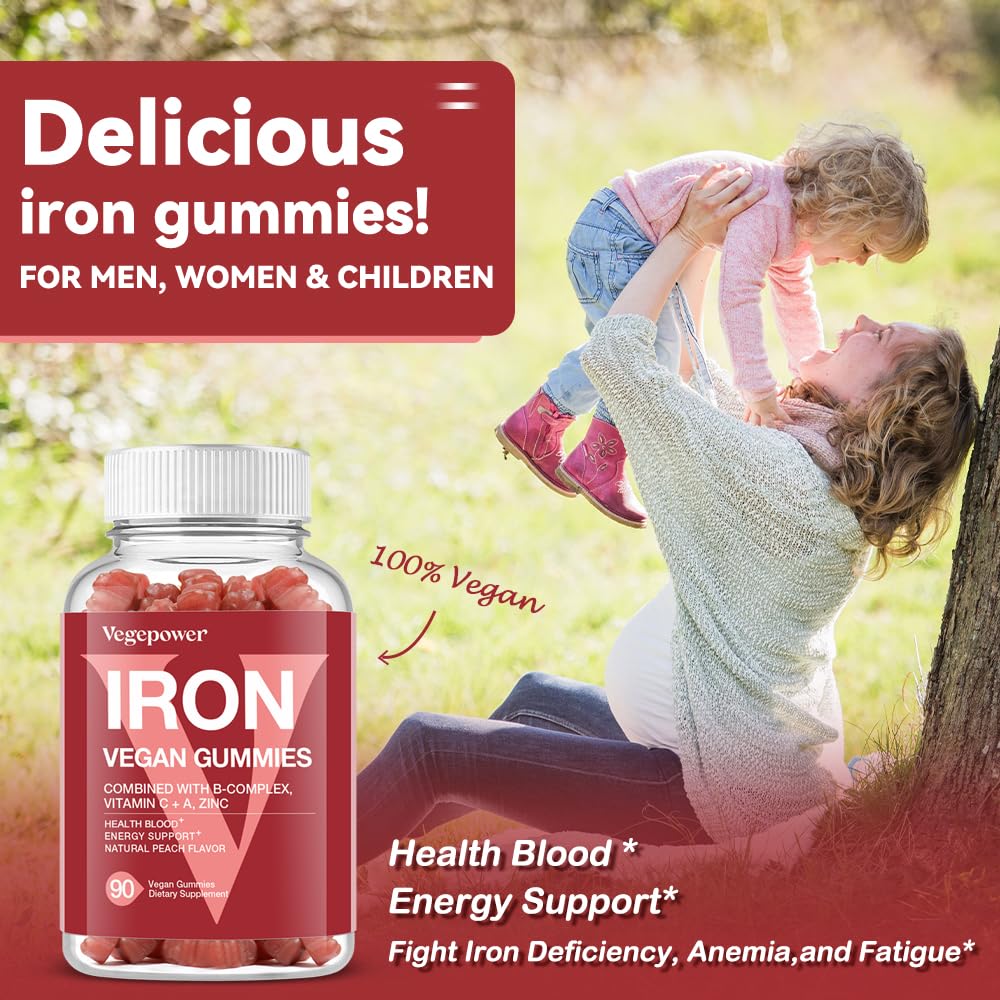Gummies au goût pêche VEGEPOWER - détail