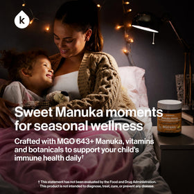 Gummies au miel de Manuka MGO 643+ de kindnature avec ingrédients
