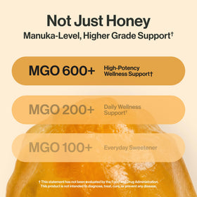 Gummies au miel de Manuka MGO 643+ de kindnature sur une table