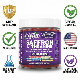 Gummies au safran dans un bol