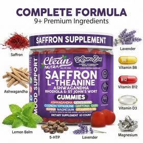 Gummies au safran dans une main