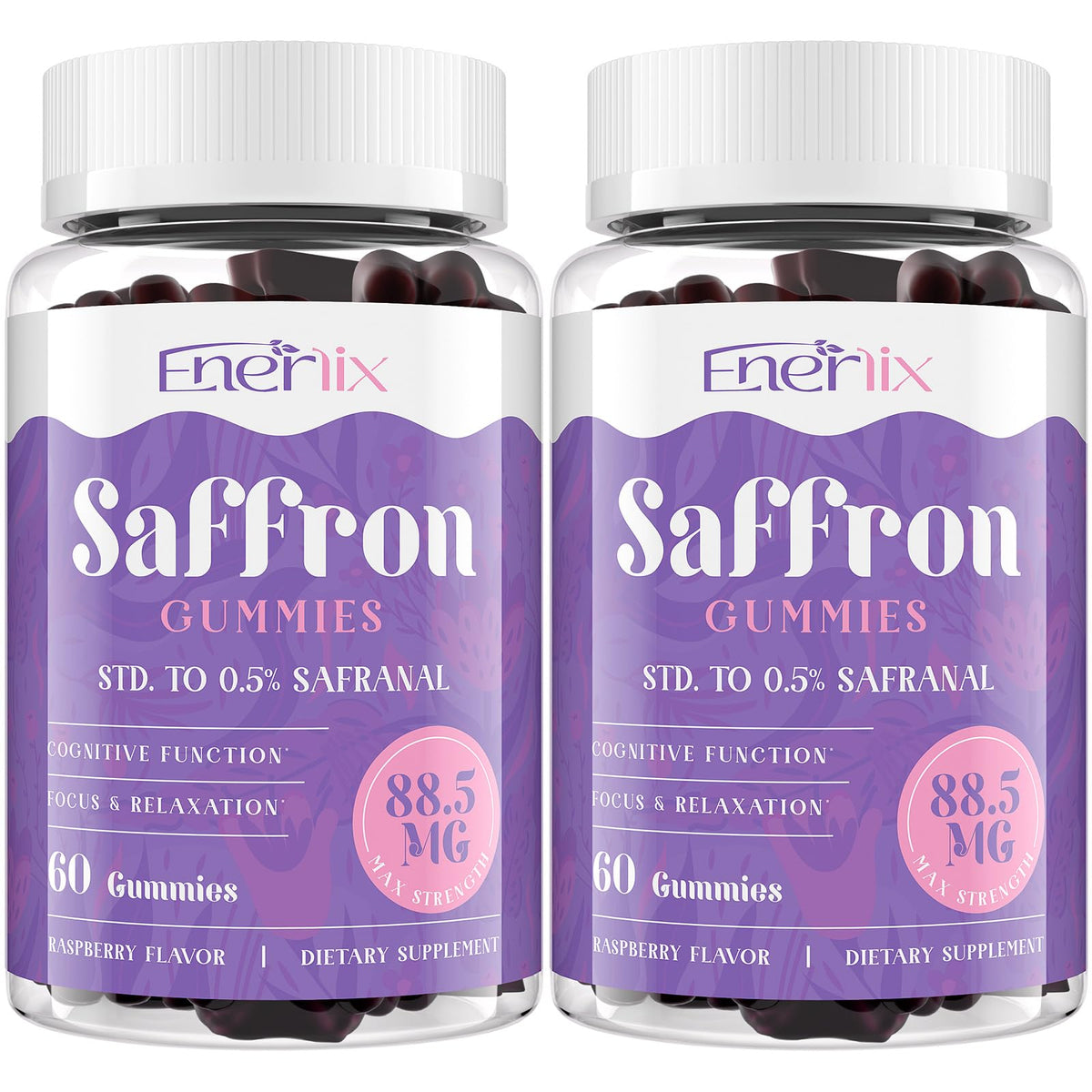 Gummies au safran Enerlix 120 portions vue de face