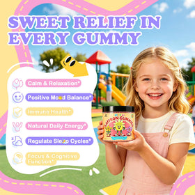 Gummies au safran LanranBee montrant la texture et la couleur
