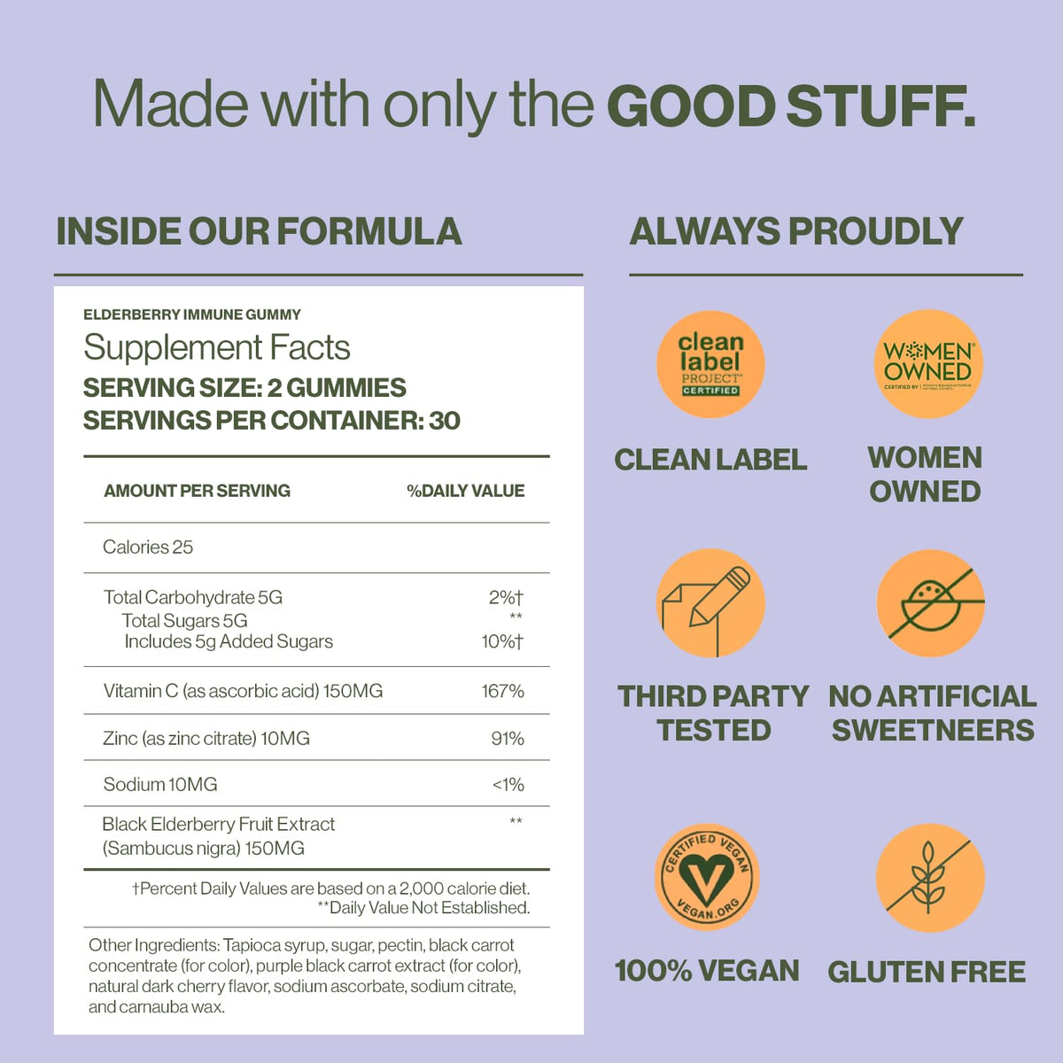 Gummies au sureau Hilma en présentation lifestyle