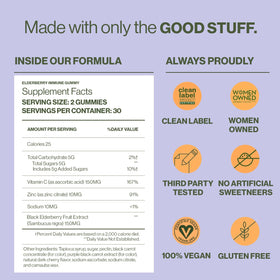 Gummies au sureau Hilma en présentation lifestyle
