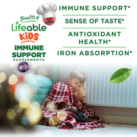 Gummies au sureau Lifeable avec une portion de 2 gummies