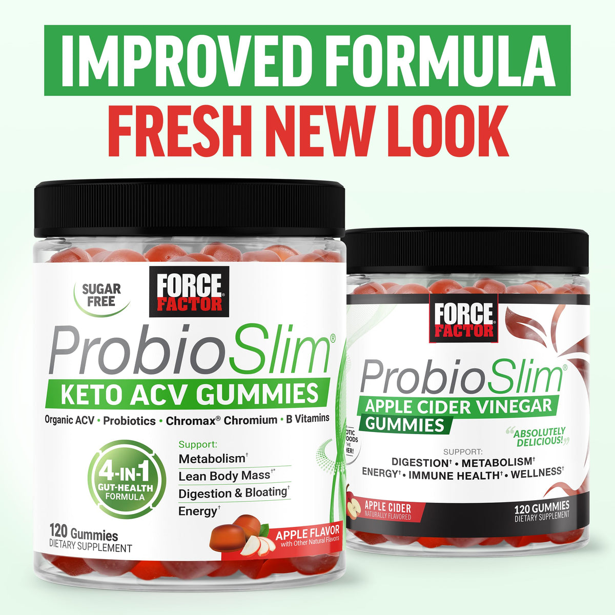Gummies au vinaigre de cidre de pomme ProbioSlim dans une main