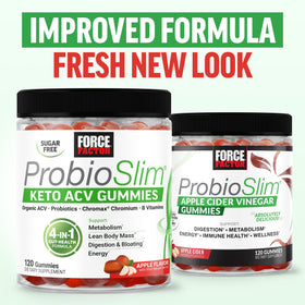 Gummies au vinaigre de cidre de pomme ProbioSlim dans une main