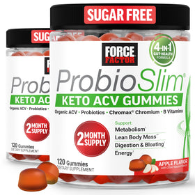 Gummies au vinaigre de cidre de pomme ProbioSlim de Force Factor, vue de face