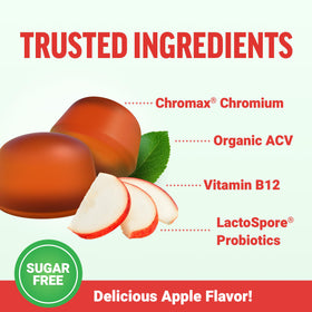 Gummies au vinaigre de cidre de pomme ProbioSlim sur une table