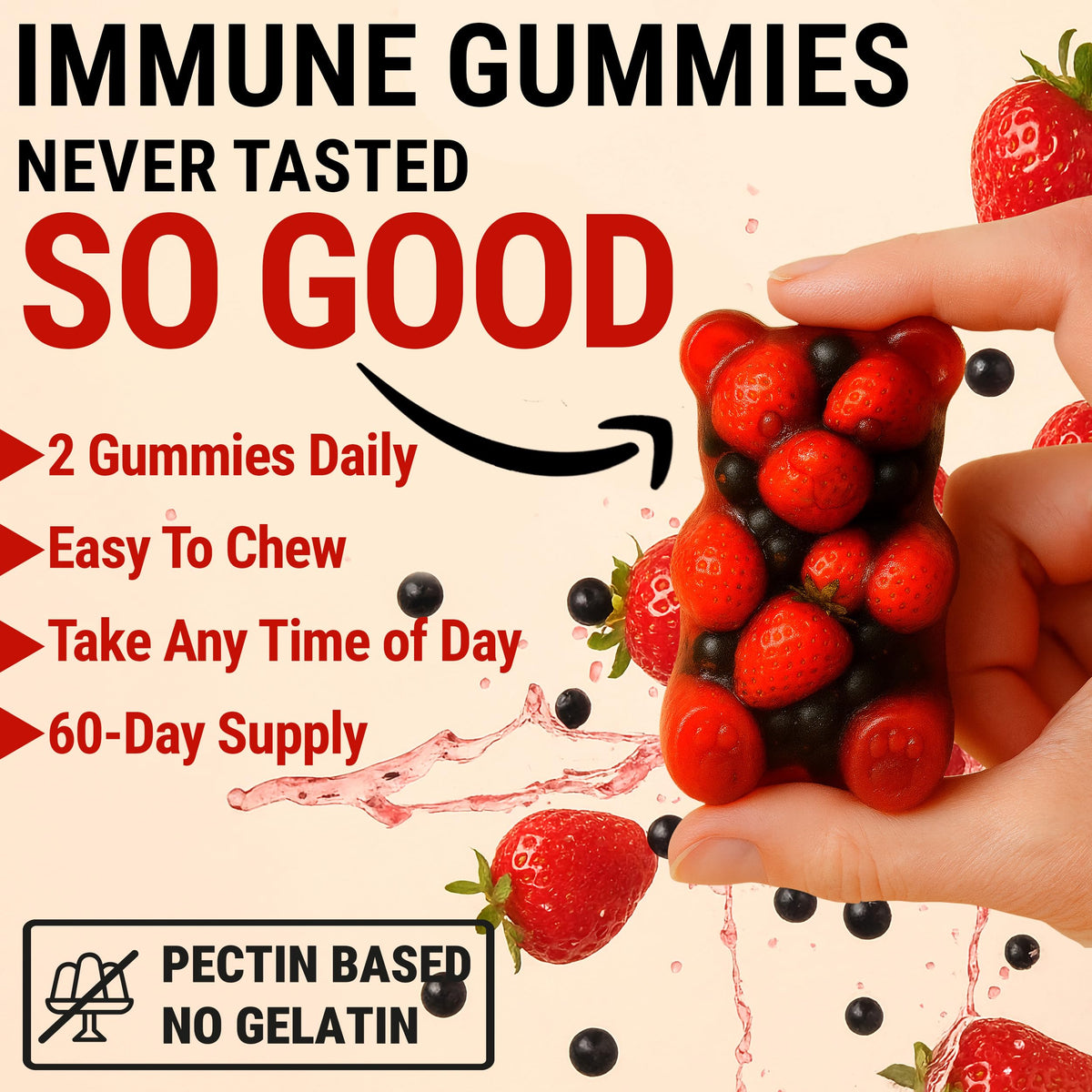 Gummies au Zinc 50mg KEY ELEMENTS dans un bol sur une table
