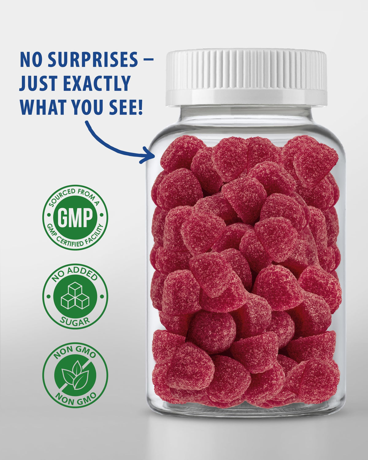 Gummies au zinc SUNNY SAM, présentation des portions