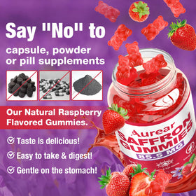 Gummies Aurear au Sureau, comparaison de taille