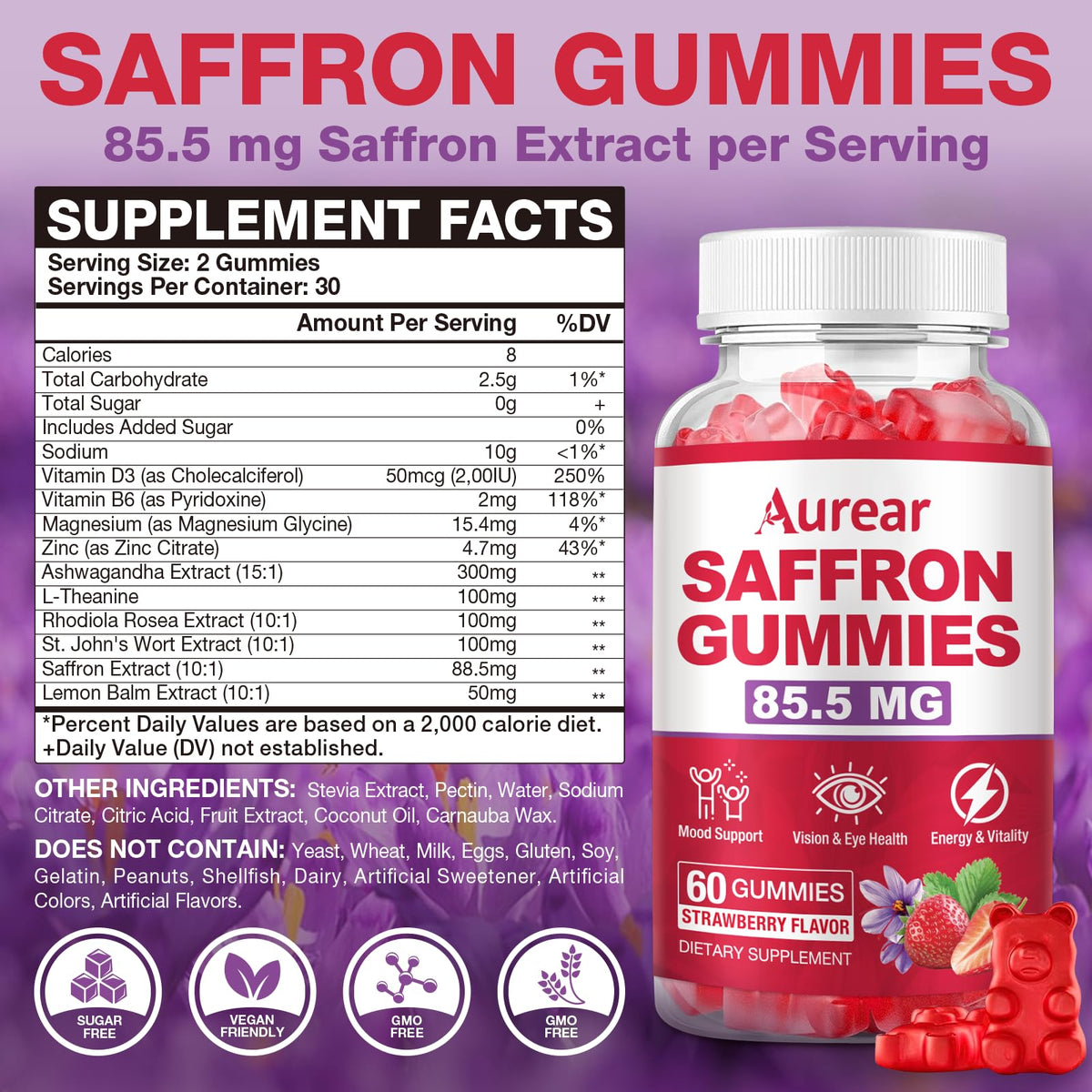 Gummies Aurear au Sureau, vue de côté