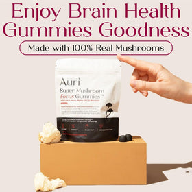 Gummies Auri aux champignons superfood, ingrédients naturels