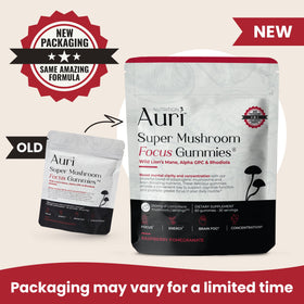Gummies Auri aux champignons superfood, vue de près des gummies