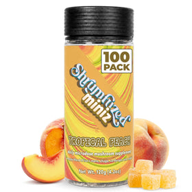 Gummies aux champignons Shrumfuzed, pot de 100 pièces, vue de face
