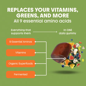 Gummies avec un goût acidulé et sucré pour enfants