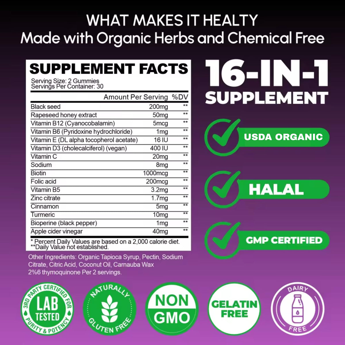 Gummies AyBet avec ingrédients naturels comme le curcuma et le miel