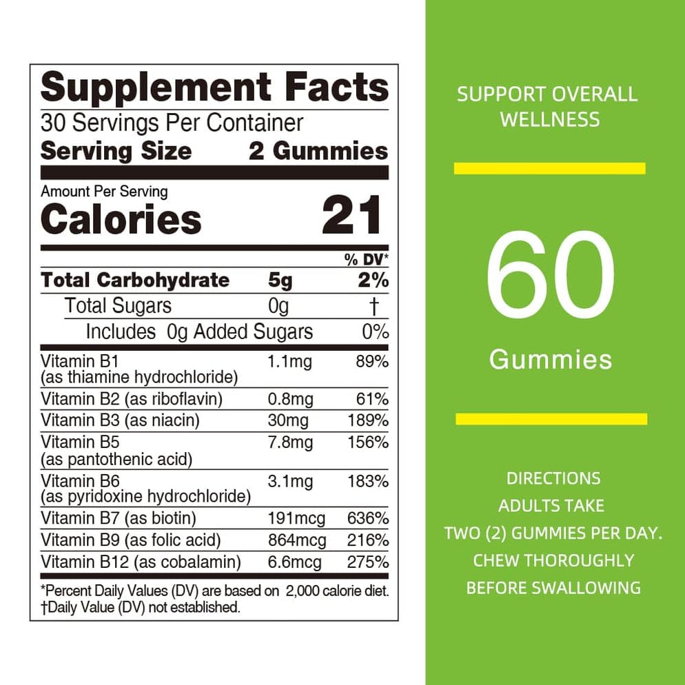 Gummies B-Complex Nature's Key avec goût d'orange, vue en gros plan