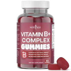 Gummies B Complex NEW AGE 60 unités avec saveur naturelle de baies