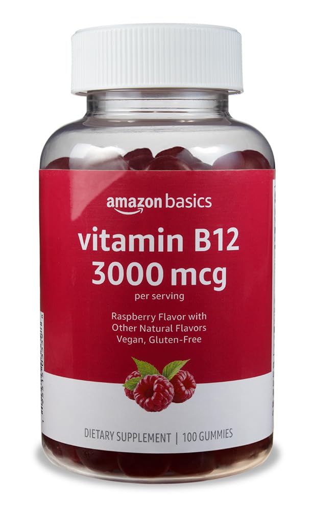 Gummies B12 3000 mcg Basics framboise, vue de face