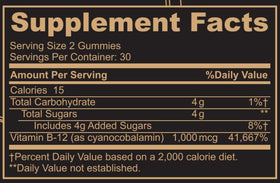 Gummies B12 Black Girl Vitamins avec goût de framboise