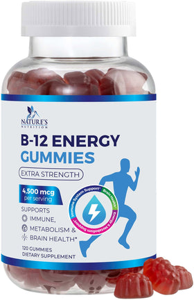 Gummies B12 Nature's Nutrition 4500 mcg 120 gummies packaging front view