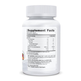 Gummies B12 Nordic Naturals 2000mcg paquet arrière avec ingrédients