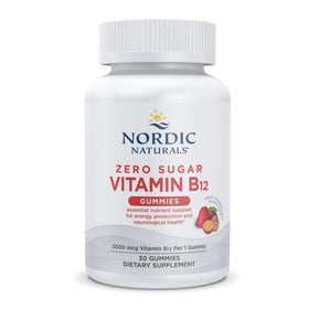 Gummies B12 Nordic Naturals 2000mcg paquet avant avec fruits de la passion